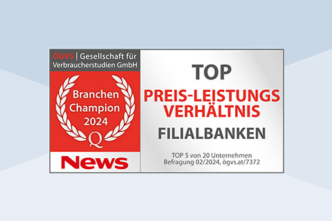1. Platz - Österreichs beste Girokonten!*