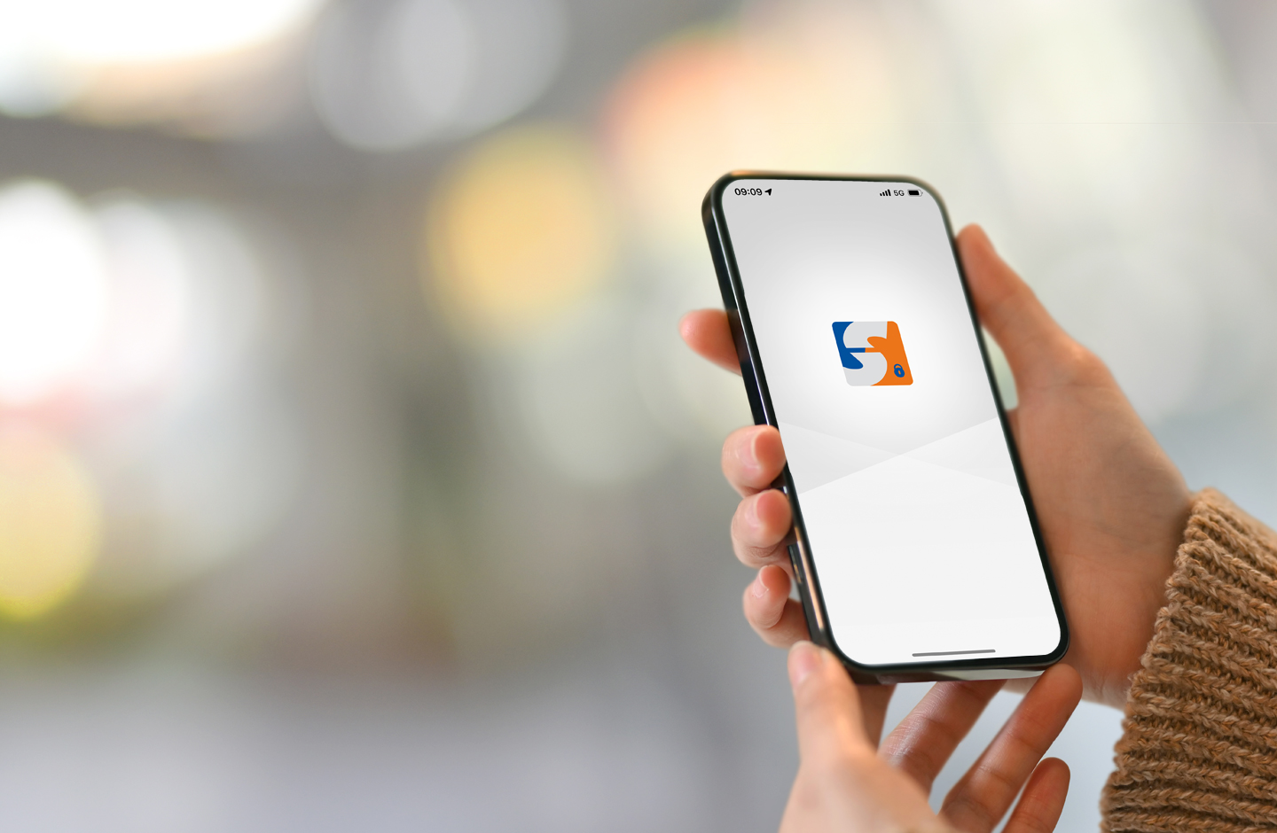 Startbildschirm der ID-App auf einem Smartphone.