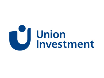 Logo der Union investement in Blau auf weißem Hintergrund.
